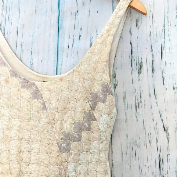 3/$20 Free People Geometric Knit Skater Dress - Picture 5 of 6